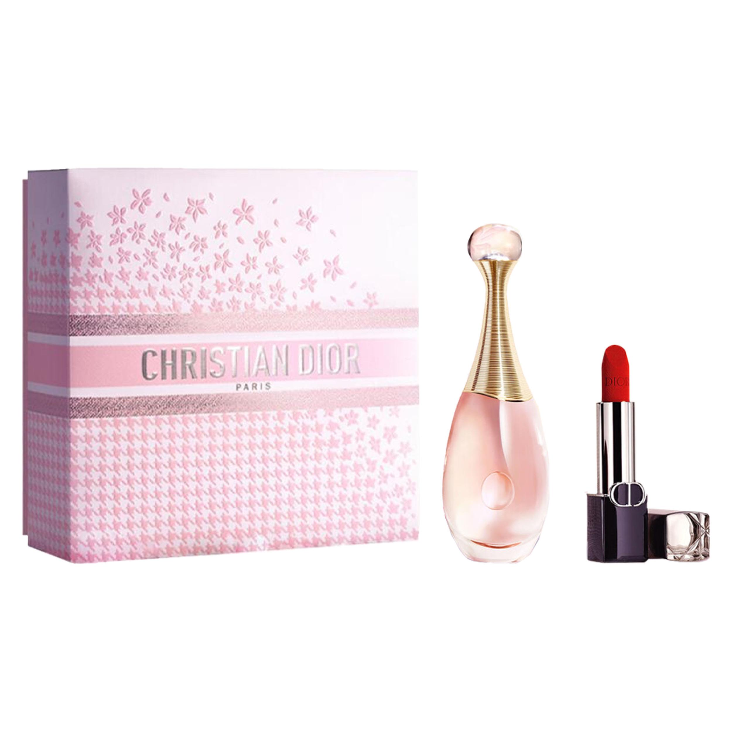 Dior Rouge Dior With J adore Eau de Toilette Set  Lipstick #999 3.5g+ Perfume 50ml