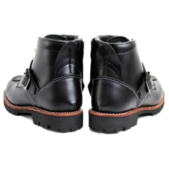 AV2931 TIGER Biker Style Mid Boots BLACK Black US5 [Avirex] (approx. 23cm)