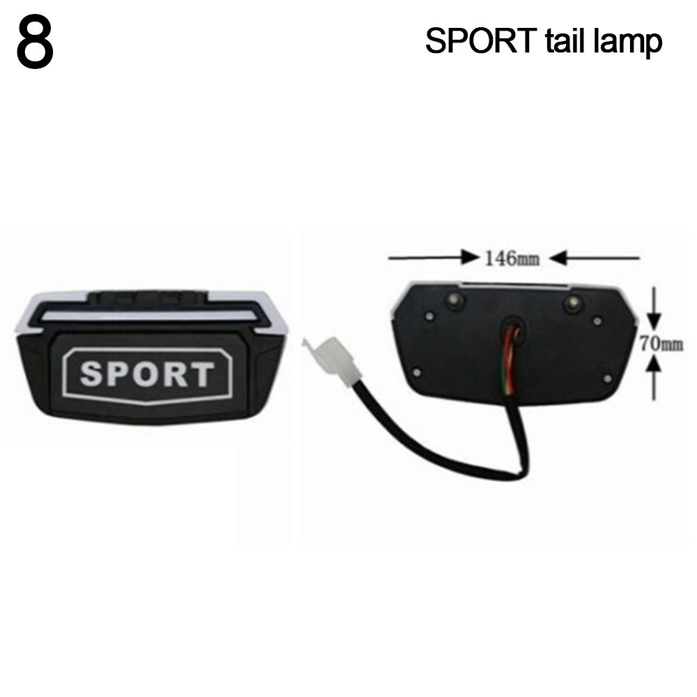 Rear Lamp E-Bike Rear Light Electric Bicycle Light Bicycle Tail Light E-Scooter Night Lamp