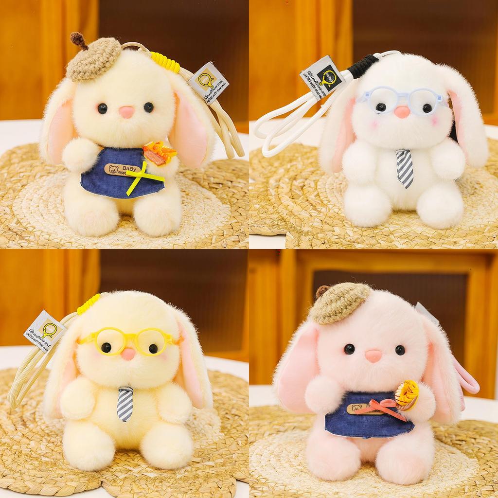 Bunny Lolita Plush Keychain Cute Hanging Doll For Bag Decor And Gift