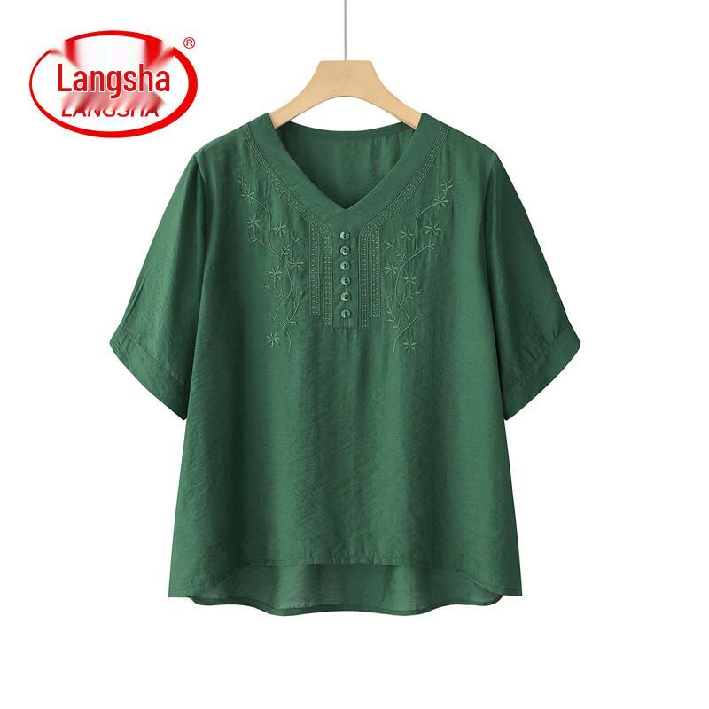 LangSha Women's Cotton Linen Casual Summer Outfit