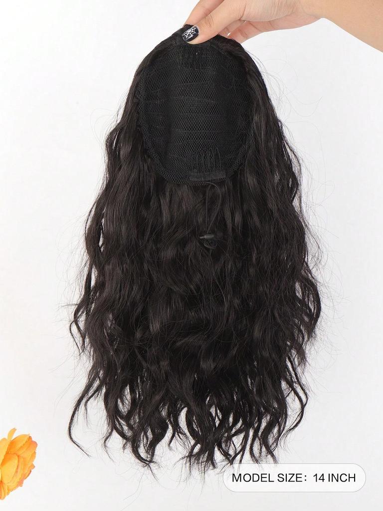 Ponytail Extension 20Inch Drawstring Ponytail Hair Extensions For Women Long Wavy Ponytail Synthetic Hairpiece For Women Daily Use