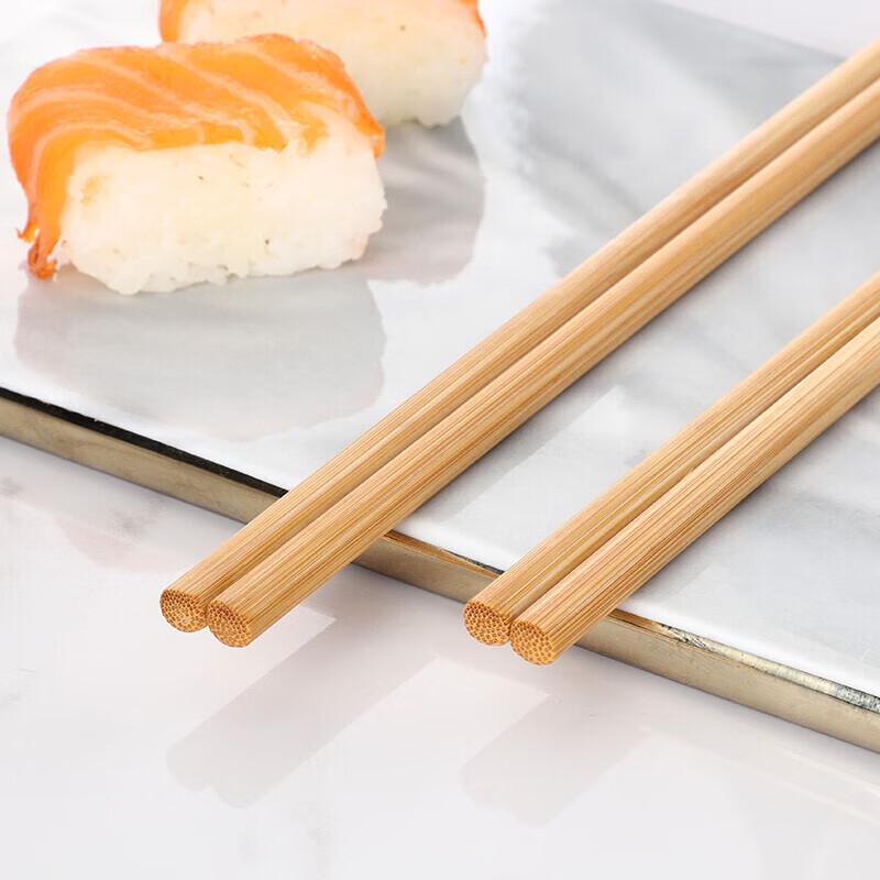 Meichu 24cm Natürliche Bambus Essstäbchen - 20 Paare