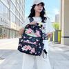 Schoolbag New Korean Version Student Schoolbag Junior High School High School Girls Large Capacity Burden Reduction Backpack Fashion Cartoon Casual 
