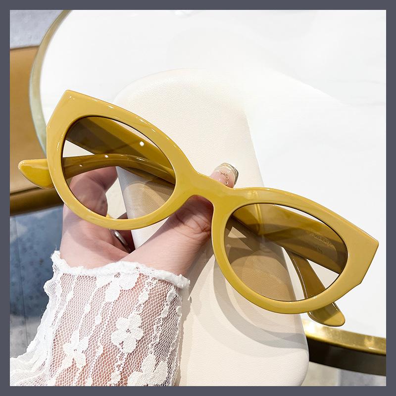 Cute Sexy Retro Cat Eye Sunglasses Woman Small Frame Black Gradient Ladies Sun Glasses Vintage Brand Designer