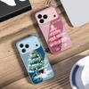 Decorated Christmas Tree For iPhone 17 Air 16 E 15 14 13 Plus 12 Mini 11 17 Pro Max XR Xs Max 16E 7 8 Tempered Glass Phone Case