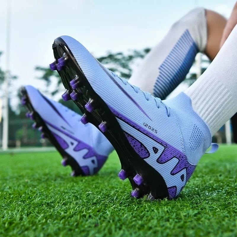 Original Men Soccer Shoes Professional TF/FG Boys Football Shoes Grass Indoor Training Mens Unisex Non-Slip Football Field Boots