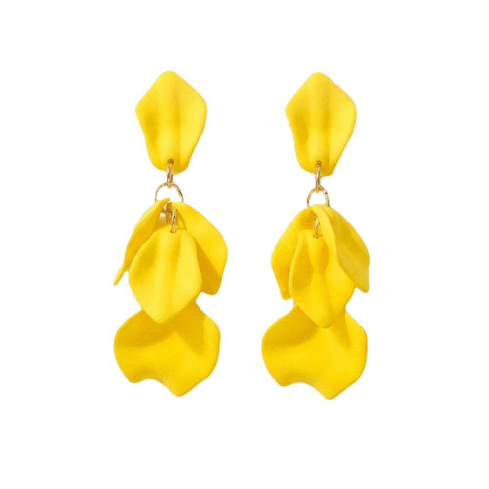 Zinc Zinc Alloy Acrylic Drop Earrings Sweet Dangle Earrings Fashion Petal Tassel Earrings Formal Occassion