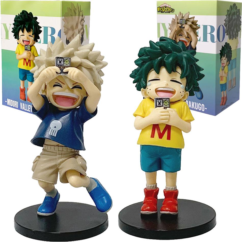 Anime-Figur Süße Midoriya Izuku Figur Bakugou Katsuki Action-Figur Nach oben schauende Figur Mini Süßes Spielzeug Sammlerpuppe Geschenke