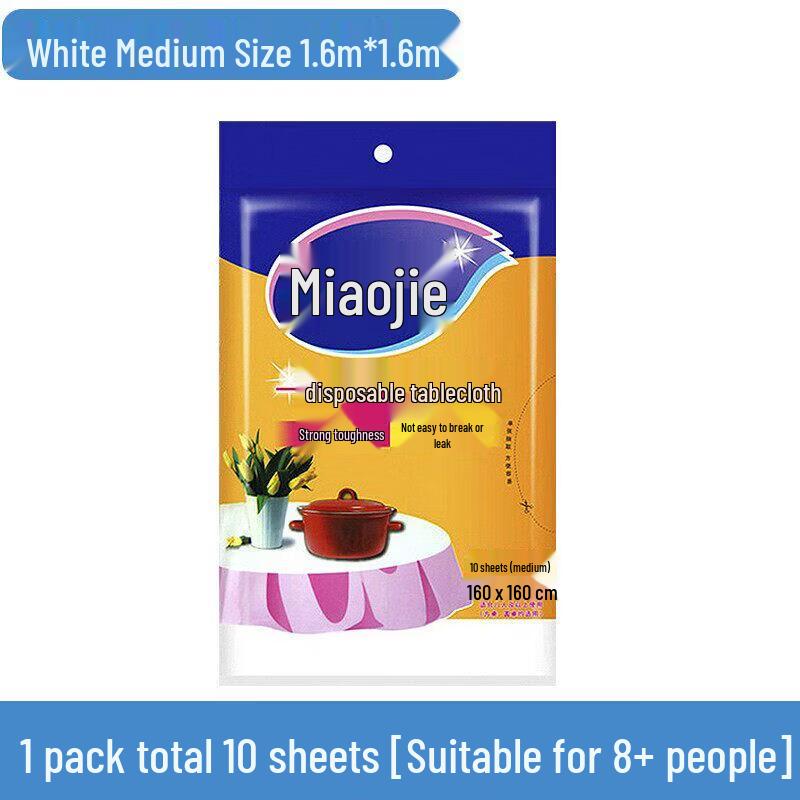 ZISIZ Disposable Plastic Tablecloth