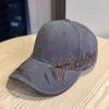 Vintage Letter Embroidered Baseball Cap For Summer Casual Men Women