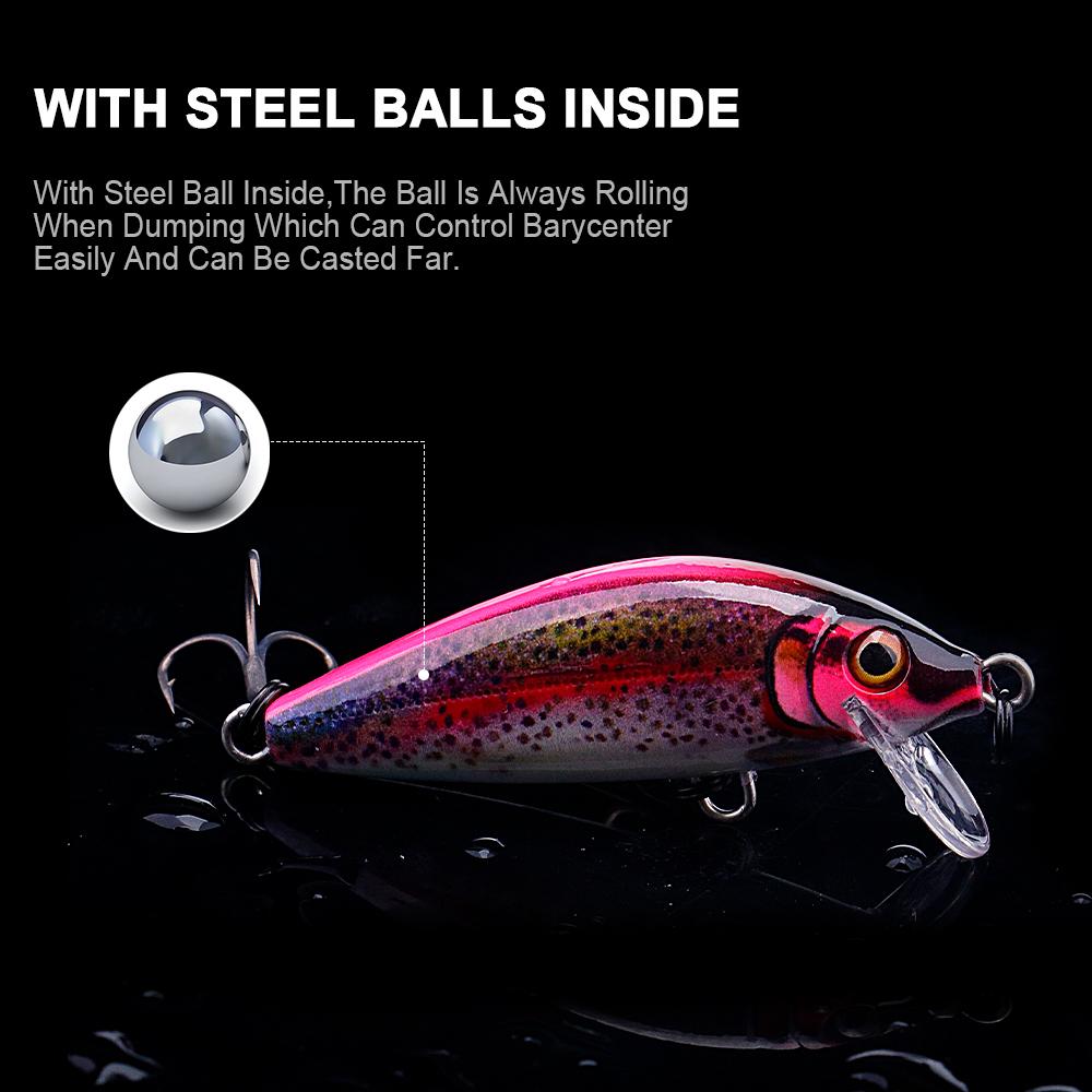 Jerkbait for Bass Trout Pike Sinking Minnow Fishing Lure 55mm 5g Hard Bait Wobblers Crankbait Artificial Fishing Tackle