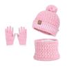 Winter Children's Hat, Scarf, Gloves, Three Piece Set, Anti Cold Ear Protection, Head Cover, Woolen Hat with Plush Insulation