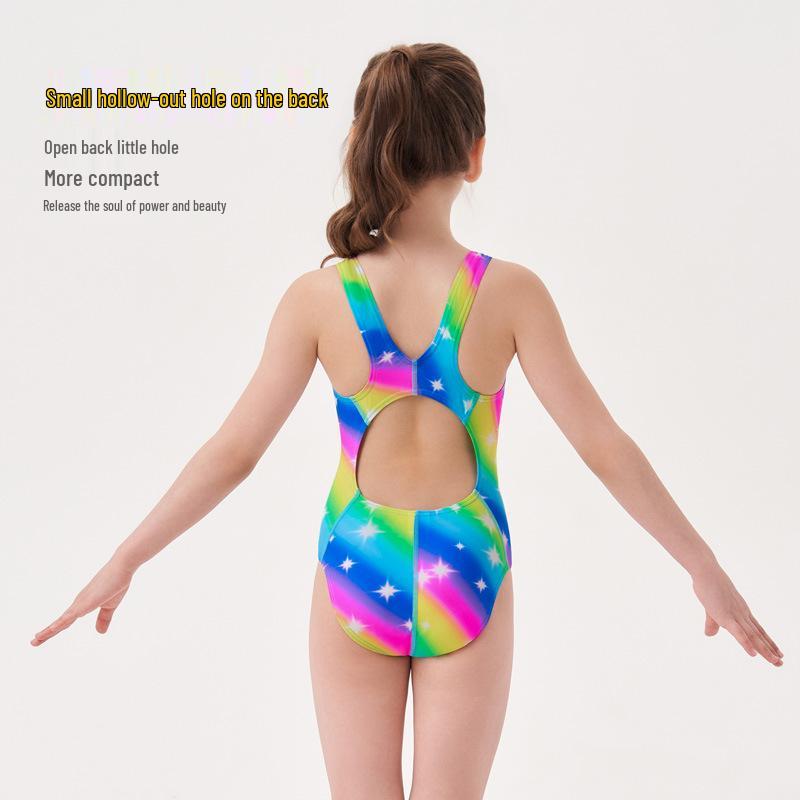 Teen Girls' Professional One-Piece Swimsuit for Swim Training