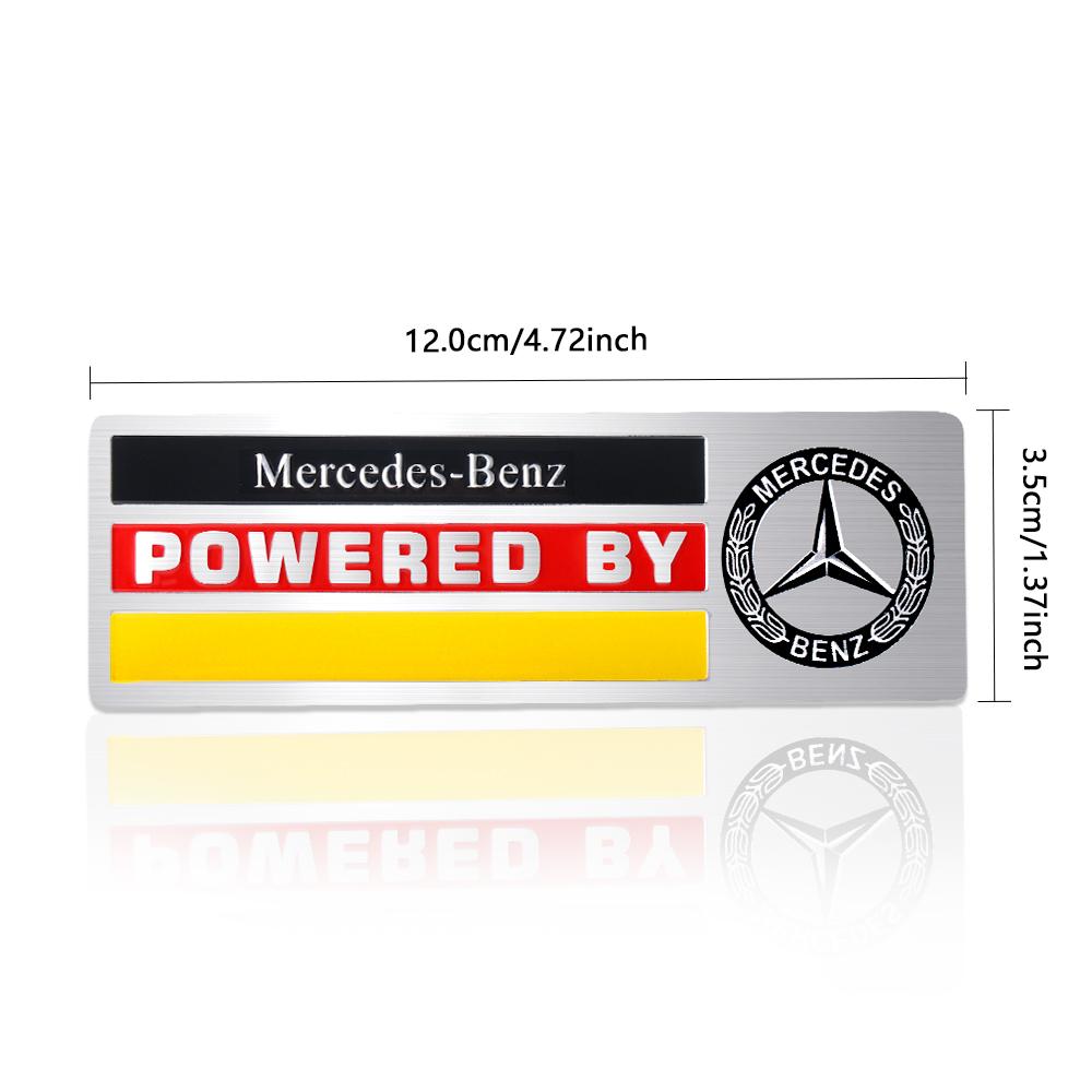 Heißer Autoaufkleber 3D Aluminium Auto Seitenkarosserie Heckklappe Emblem Dekoration Aufkleber für Mercedes Benz W204 W205 Amg W211 W212 W213 Sma