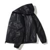 European and American large size autumn and winter new men's PU leather jacket racing locomotive suit slim men's jacket leather jacket
