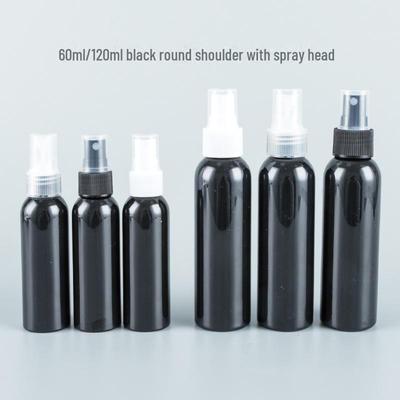 Sprühflasche mit runder Schulter und feinem Nebel – Fassungsvermögen 60 ml/120 ml – für reines Tau- und Desinfektionswasser – leeres PET.