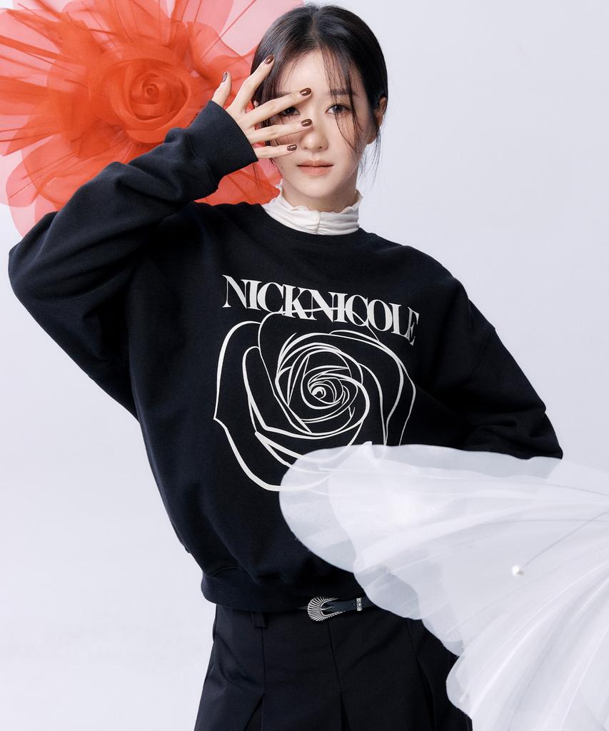 Nigaennikol Nicole Rose Printing Sweatshirt_12 Color