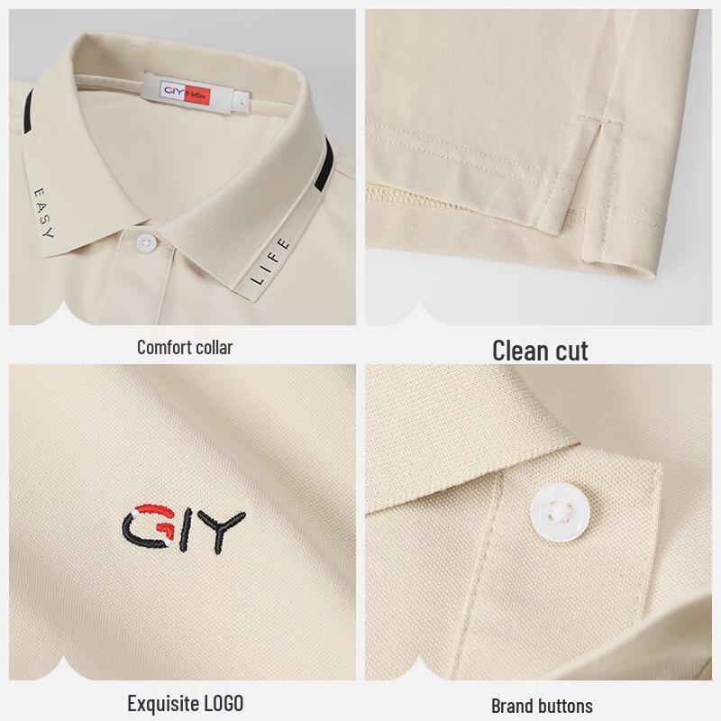 Goldlion Men's Casual Short Sleeve Polo Shirt