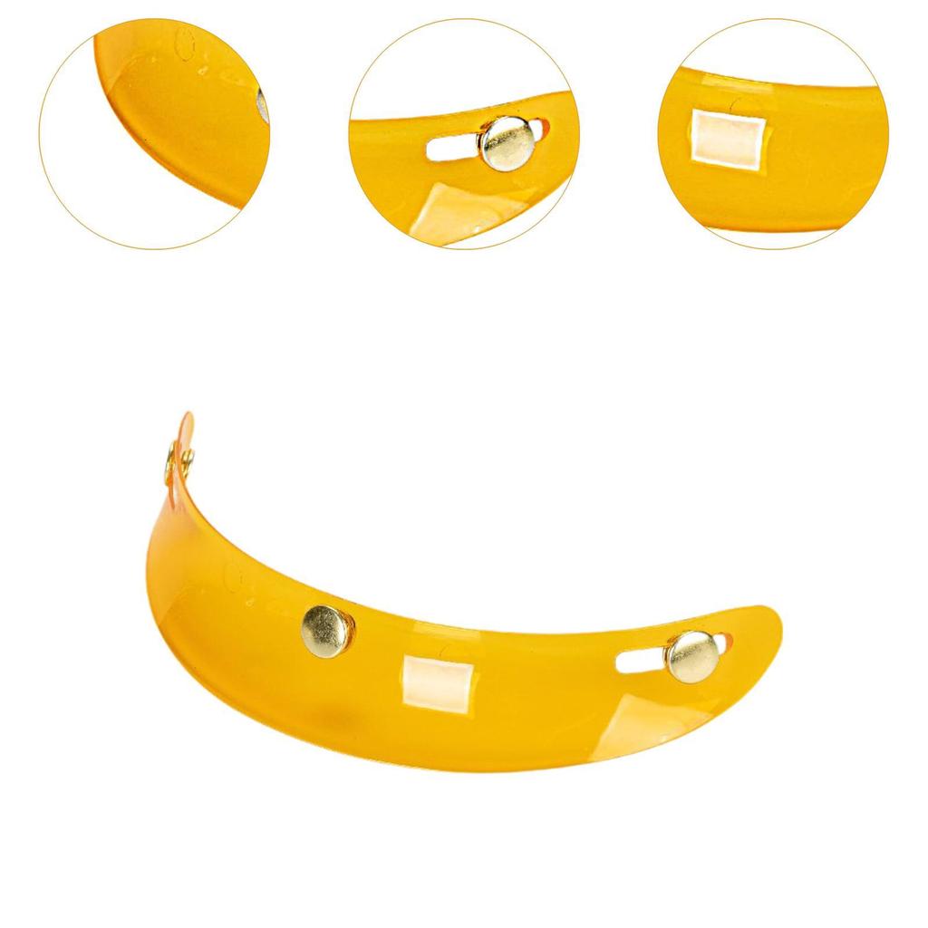 Helmet Peak Shield Sun Shade Protector 3 Snap for 3/4 Open Face Helmets
