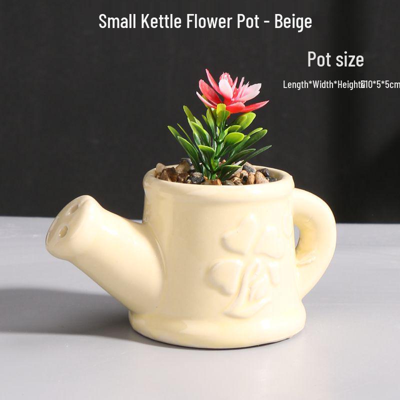Handmade Ceramic Succulent Flower Pot - Creative, Simple, Fresh Design