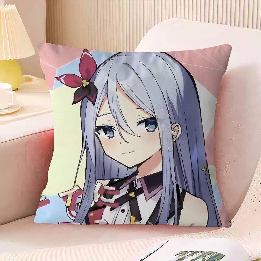 Y-Yoisaki K-Kanade Office Cushion Pillowcase Car Cushion Cover45X45CM Lumbar Pillowcase Sofa Pillowcover