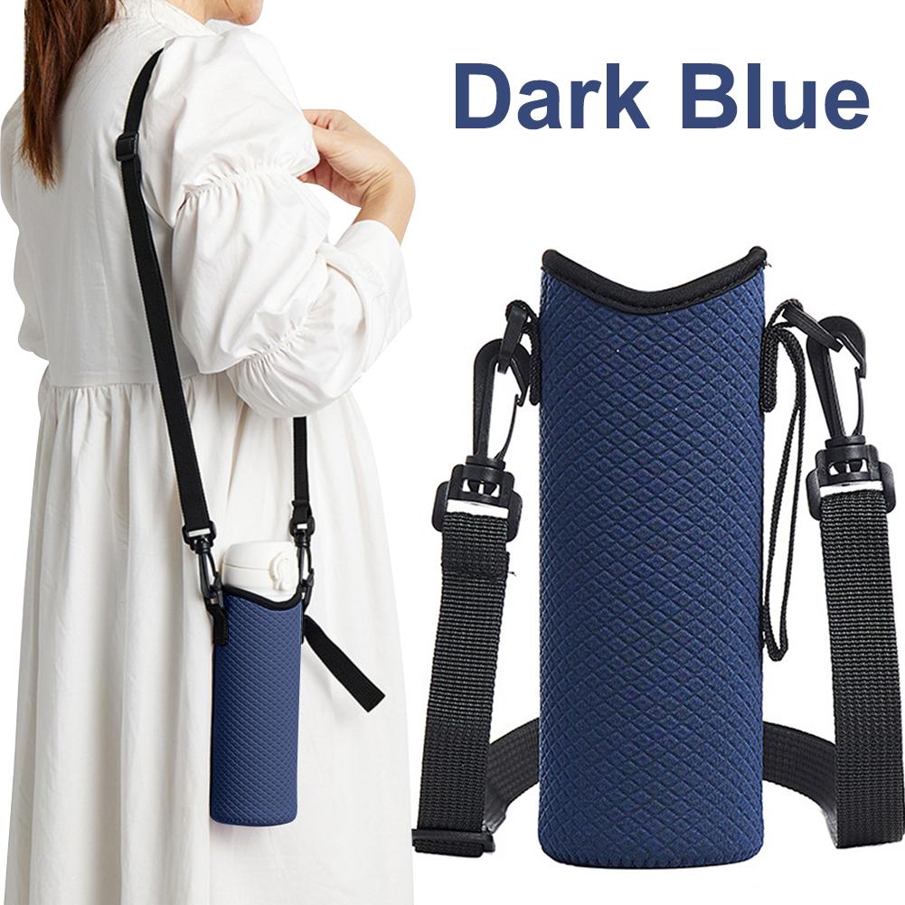 1Pz Borsa Portabottiglia d'Acqua con Tracolla Regolabile Custodia per Bottiglia d'Acqua Antiscivolo Borsa Termica per Bottiglia d'Acqua per Tazza da 24oz