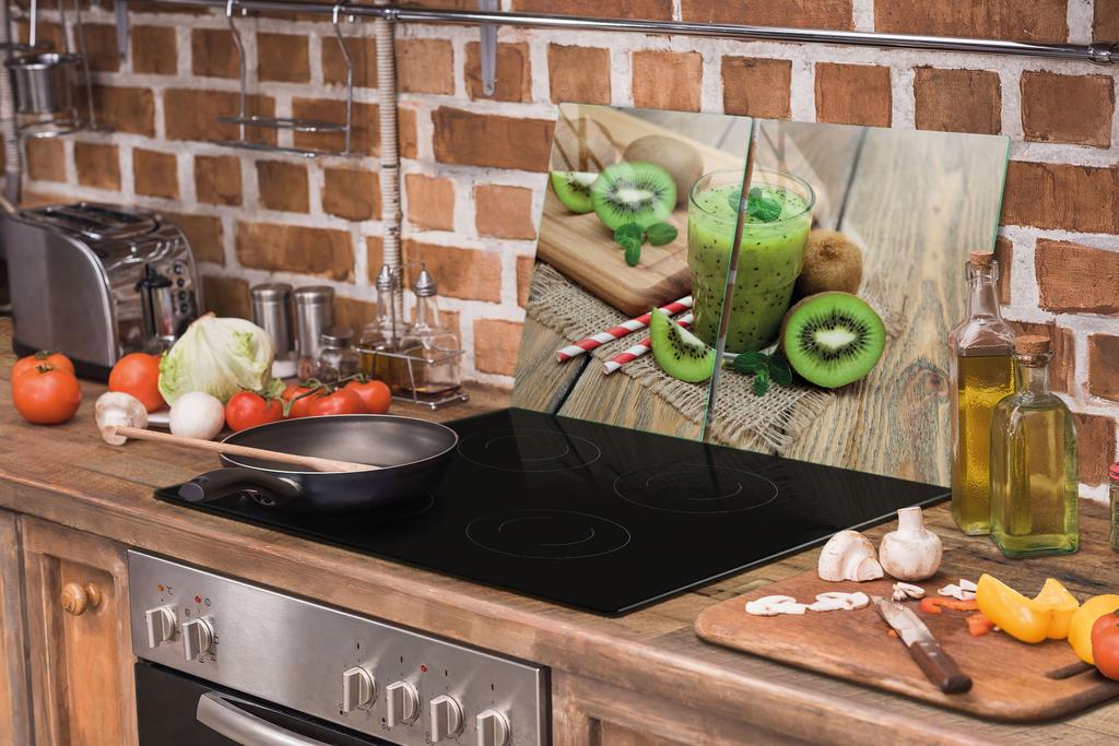 SZKLANA PŁYTA OCHRONNA DESKA 75x52 KIWI