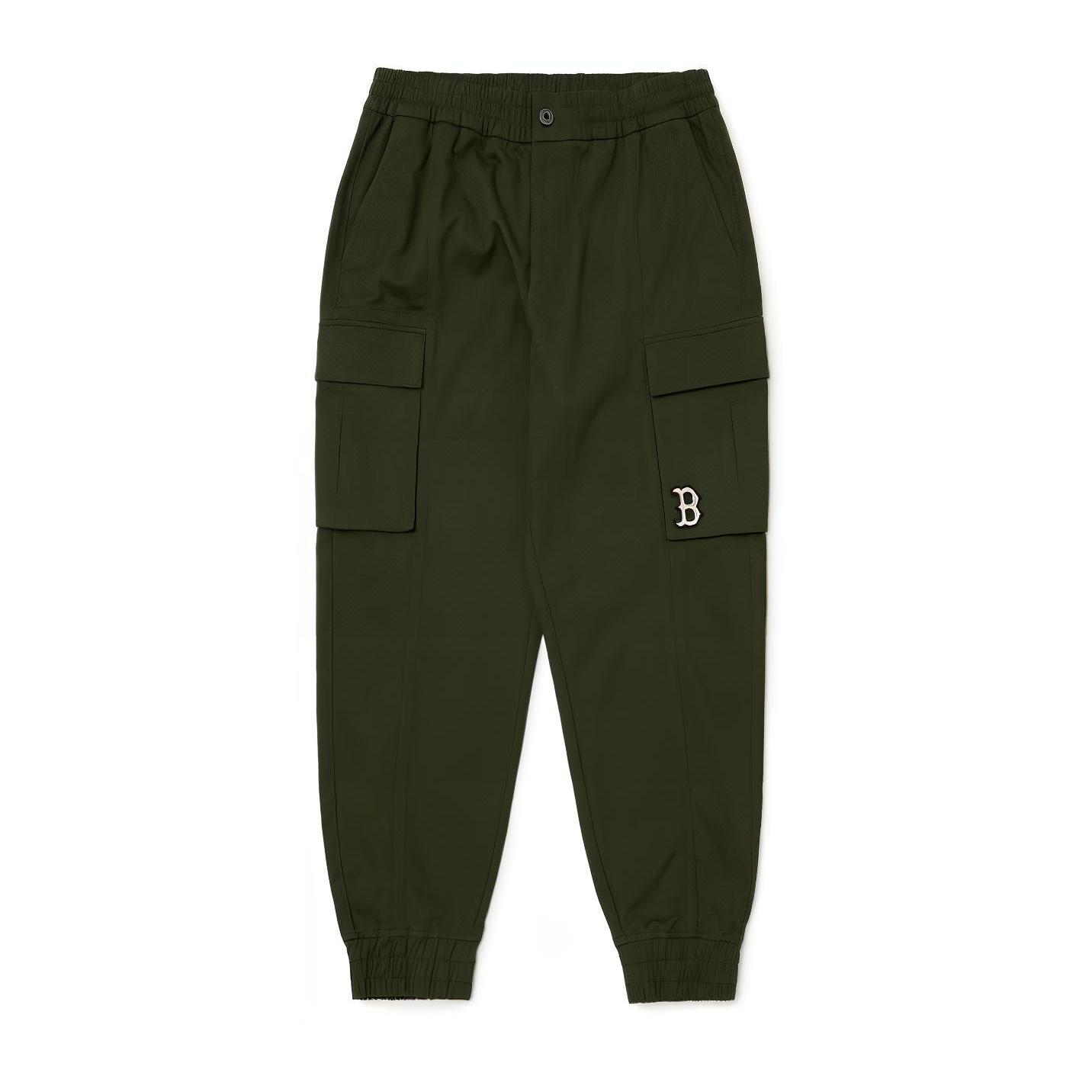 MLB Boston Red Sox Casual Pants Men s Army Green 3LWPB0324-43KAD L