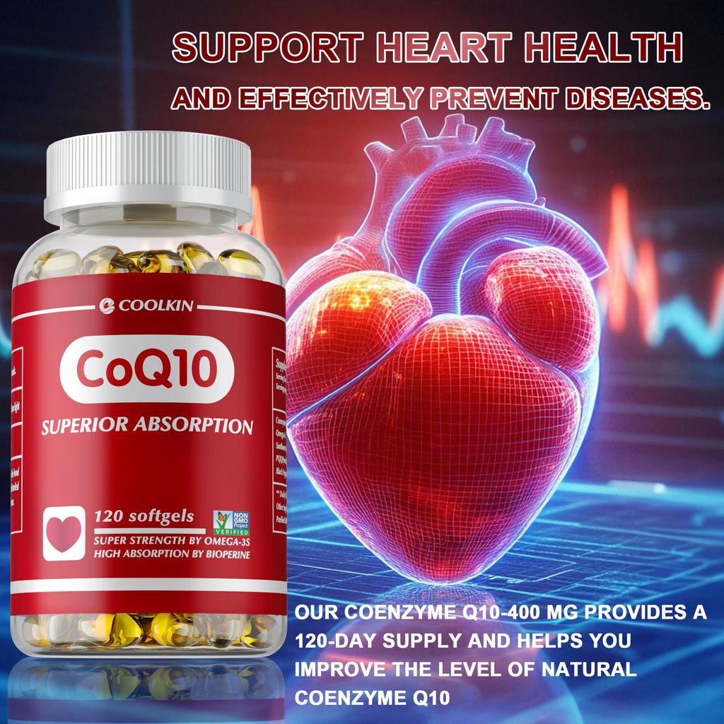 Coolkin - Coenzyme Q10 Capsules - Heart Health - Antioxidant