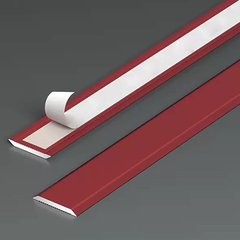 Floor Transition Strip Door Kitchen Bedroom, Door Edge Trim Strip for Tile/Carpet/Vinyl Flooring,Laminate Flooring Transition Strips,Self Adhesive