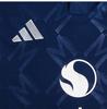 Adidas Manchester United Brand Logo Fashion Logo Lapel Short-sleeved Away Football Jersey Men's Night Indigo Blue