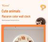 Creative Light Luxury Cartoon Wall Clock for Children's Room - Simple Cream-Style High-End Design