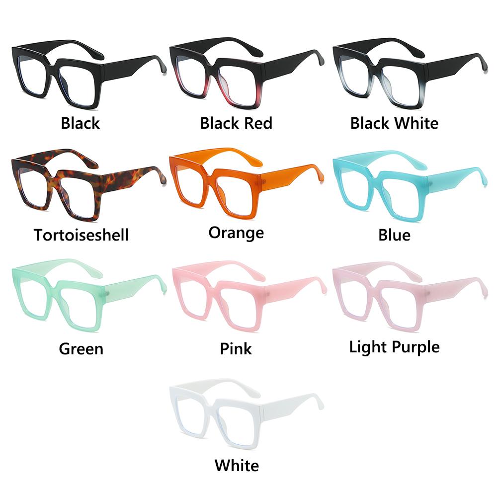 Fashion Oversized Blue-Ray Spectacles Square Female Male PC Game Eye Spectacles Big High Quality Frame Gasses Frames