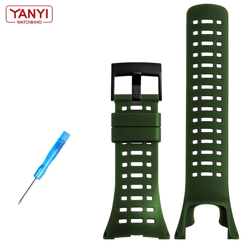 High-Quality Rubber Watchband For Suunto Ambit 1/2/2S/2R/3 Sport/3 Run/3 PEAK Watch Replacement Wrist Bands Flexible Strap