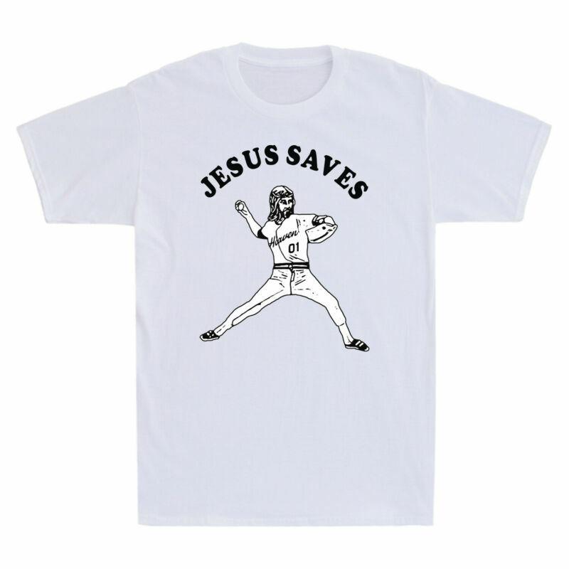 Christian Jesus Vintage Shirt Saves Tshirt Sleeve Funny Short Baseball Unisexs