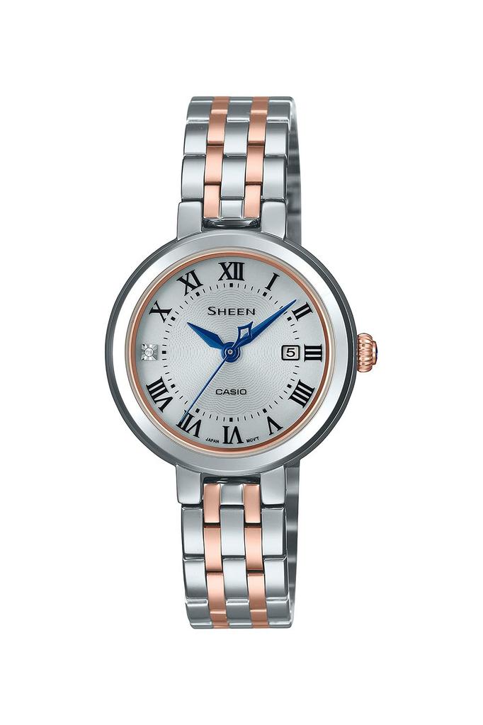 Casio Scene Watch (SHS-4530SPGJ-7AJF) Women's Solar Watch with Sapphire Crystal, Pink and Blue, Authentic Japanese Product