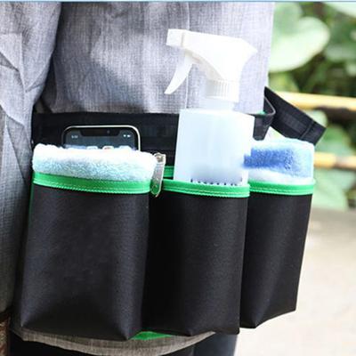 Janitorial Custodial Waist Tools Bag Zipper Seal Buckle Design Tool Pouch for Professional Cleaning Garden Supply Belt