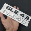 ABS Für Mercedes GLE43 AMG W166 W167 Logo BITURBO 4MATIC SchwarzChrom Auto Heckklappe Buchstaben Abzeichen Aufkleber Emblem Zubehör