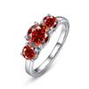 JoyceJelly S925 Silver Colors Moissanite Ring 2CT 4CT Total Full Moissanite Diamond Jewelry For Wedding Engagement Gift