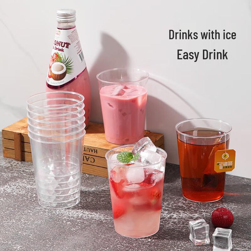 Meliya 300ml Thickened Disposable Plastic Cups (18-pack)