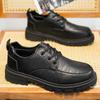 Fashion Leather Mens Casual Shoes Breathable Business Lace-Up Handmade Shoes Hot Sale Brand Classic Men Shoes Flats Moccasins