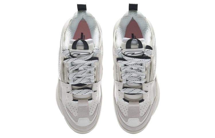 Li Ning Wave Zen Abrasion Resistant Lightweight Slip Resistant Low top Skateboard Shoes Women's Snow AGCR272-2