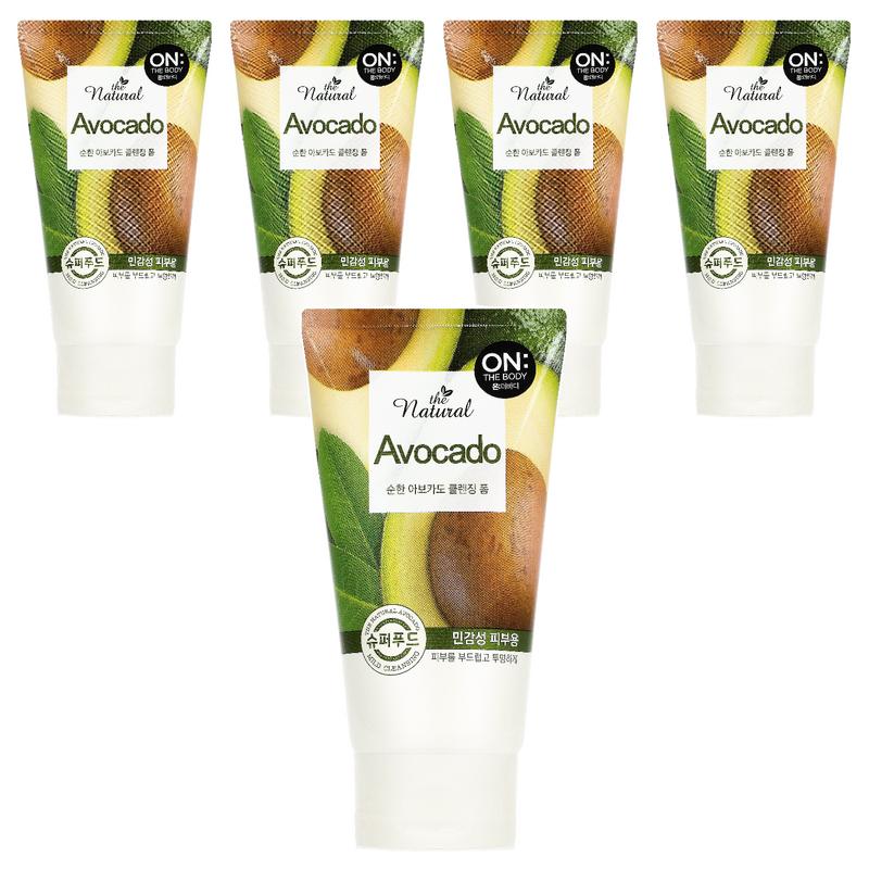 On the Body The Natural Avocado Gentle Cleansing Foam, 120g, 5 pcs
