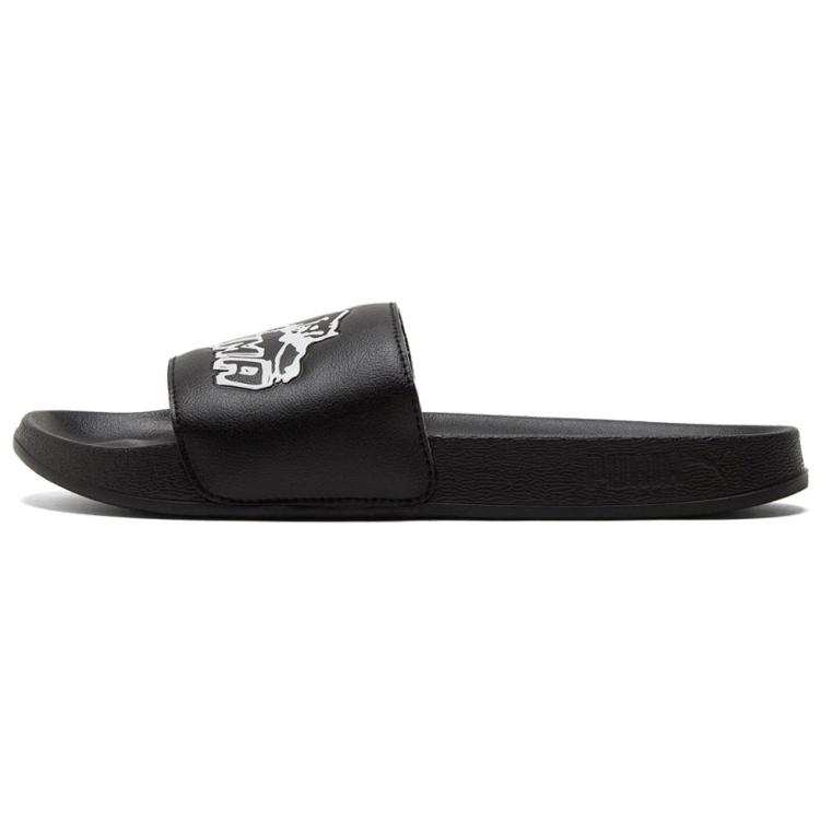 PUMA Leadcat Ftr BB Cat Slipper Black/White Men s 382501-02 EU 40.5