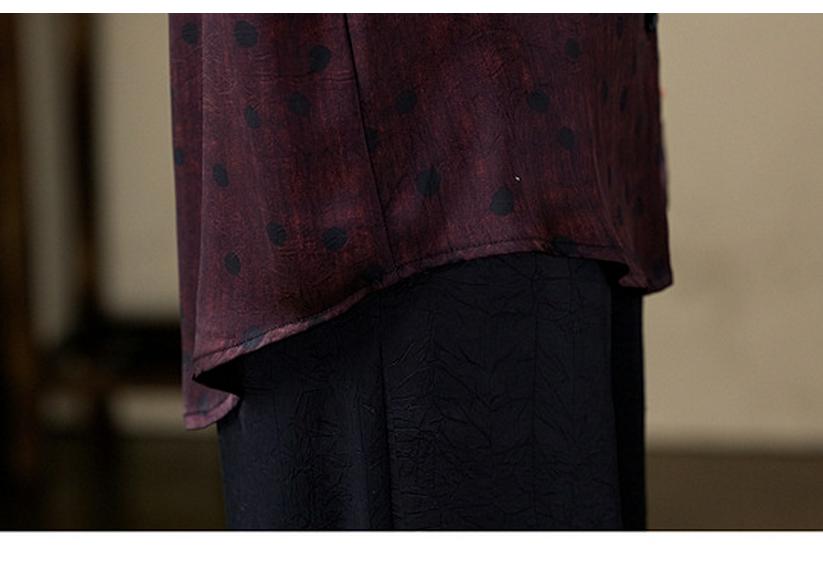 Stylish Loose-Fit Long-Sleeve Top for Middle-Aged & Elderly Women - Casual Belly-Covering Shirt