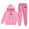 Kids Halloween Hoodie Set Long Sleeve Pullover Sweatshirt with Graphic Print and Matching Pants Comfortable Fit for Boys and Girls