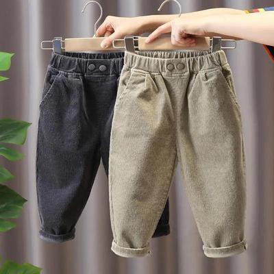 MAITA Jungenhosen, Frühling und Herbst, Baby-Herbst-Jungenhosen, hübsche Cord-Freizeithosen für Kinder, Freizeithosen
