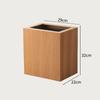 Creative Wooden Trash Can Rectangular Simple Garbage Can Home Wastebasket Bathroom Bin Kitchen Waste Storage Bins Cleaning Tools
