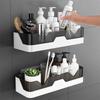 Easy Installation No Drill Bathroom Shelf Space Saving Durable Shower Organizer Wall Mounted Shampoo Holder Vanity